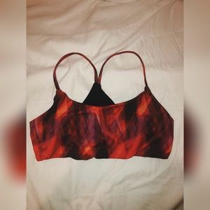 SoulCycle String Halter Bra With Back Slits